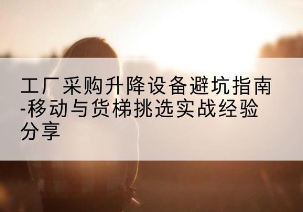 临洮移动式升降机怎么选-工厂采购升降设备避坑指南-移动与货梯挑选实战经验分享